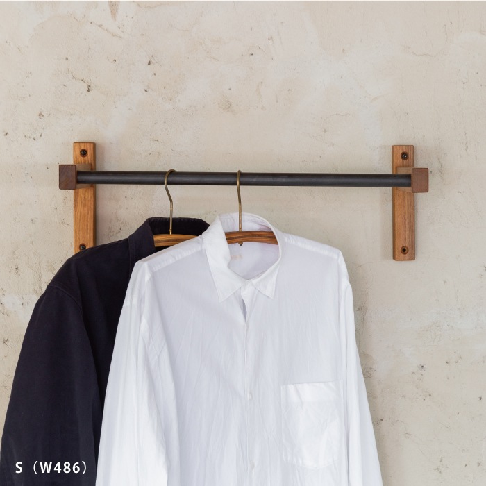 木製 壁付けコートハンガー(鉄)