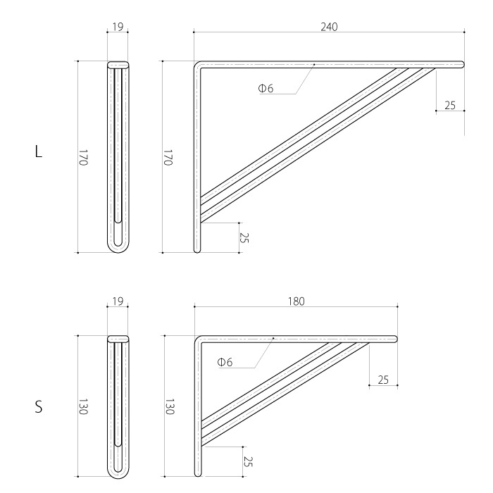 サーカスブラケット（鉄）