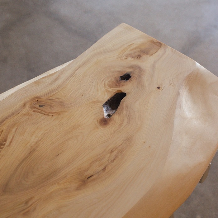 無垢天板ベンチ カヤ W1487