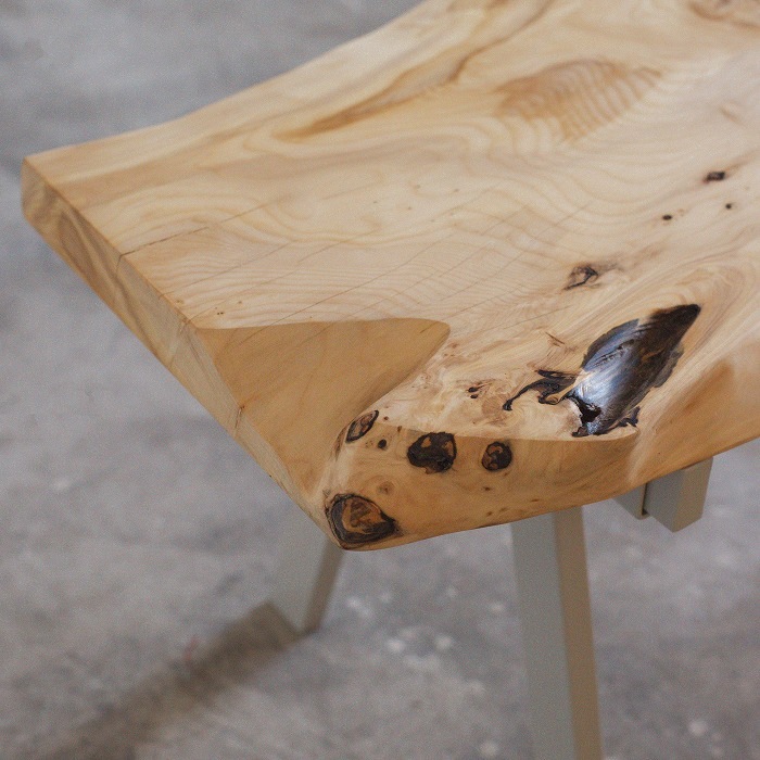 無垢天板ベンチ カヤ W1487