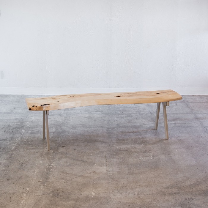 無垢天板ベンチ カヤ W1487