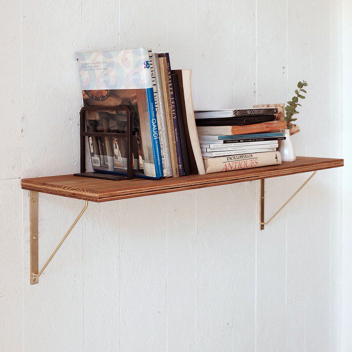 真鍮 フラットバー棚受け