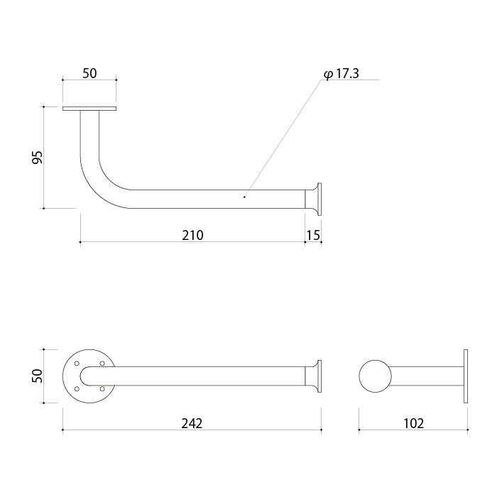傘かけフック(黒)