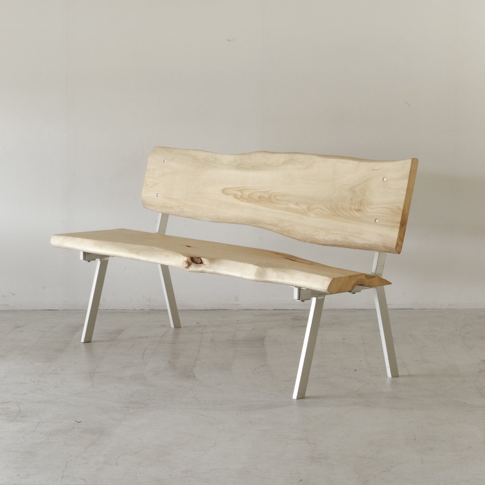 無垢天板 背付きベンチ カヤ W1565 | 家具,ソファ・ベンチ