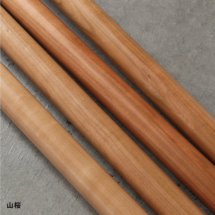 真鍮 オフセット木製ドアハンドル