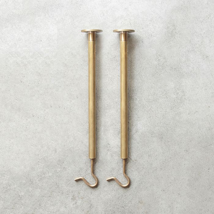 【Swan】のれん掛けセット ロング（真鍮）