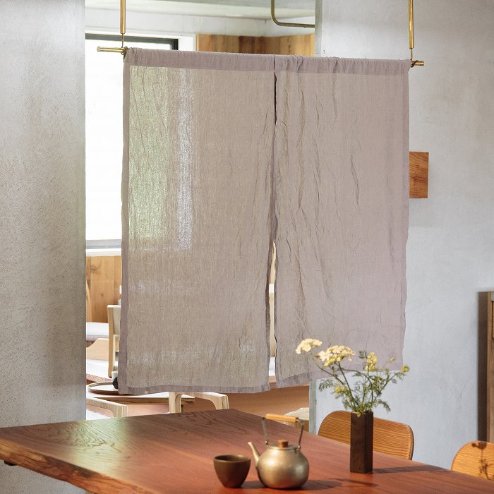 Swan】のれん掛けセット ロング（真鍮） | 金物,カーテンレール,のれん