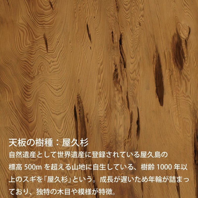カウンター用 無垢天板 屋久杉 W2100