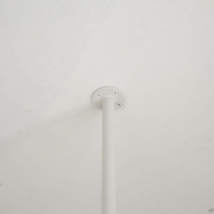 BOU】錆びないコの字型天吊りハンガーバー（白） | 金物,ハンガーバー