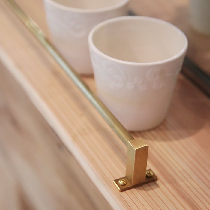 KAKU】転び止め（真鍮） | 金物,ブラケット・棚受 | オリジナル家具