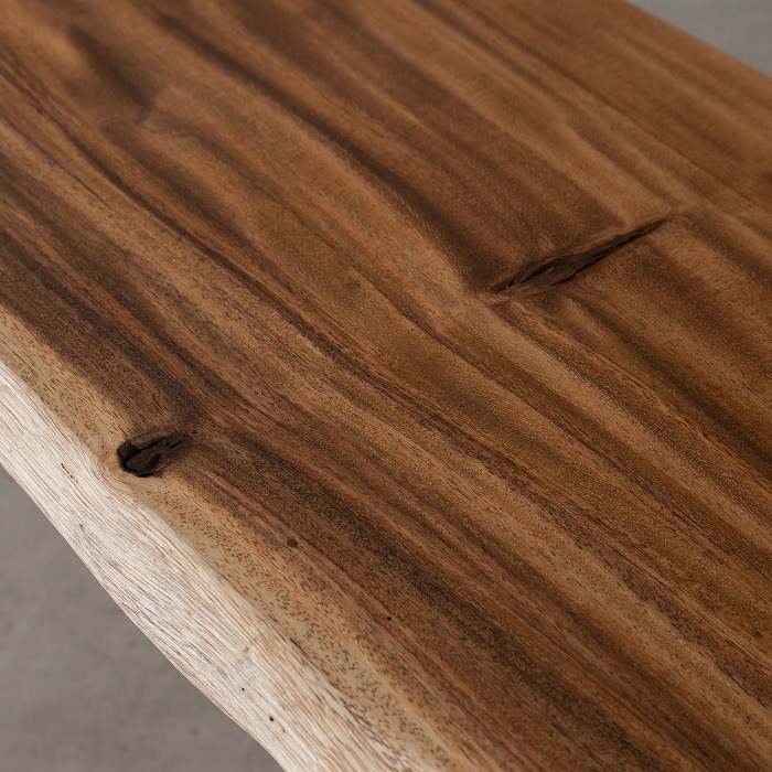 無垢天板ベンチ モンキーポッド W1500