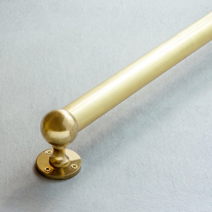 真鍮 丸ブラケットドアハンドル