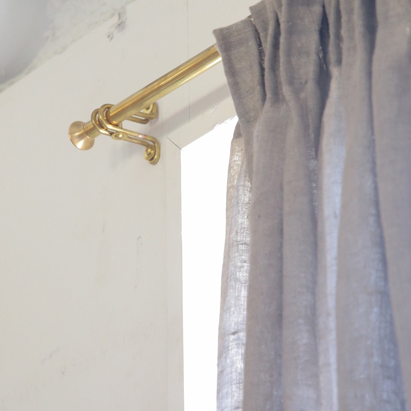 真鍮 カーテンパイプレール Φ17mm | オプション品一覧,金物パーツ