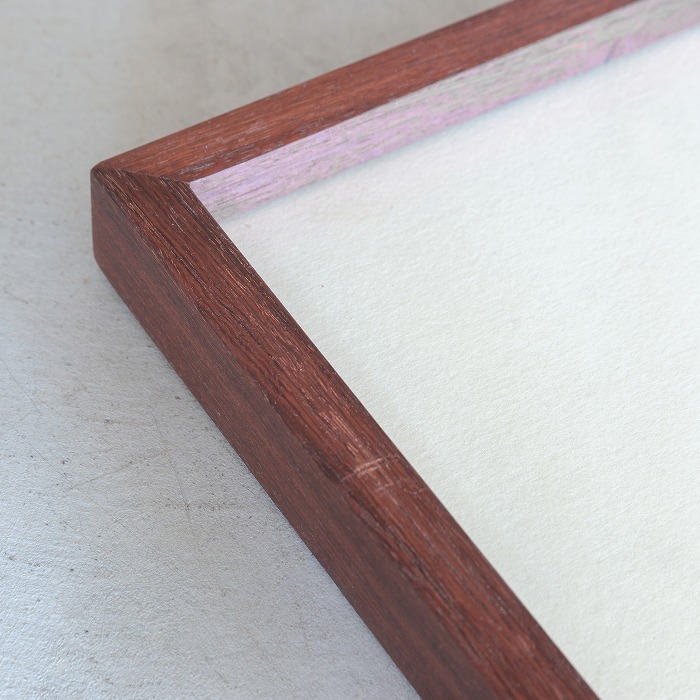 ウッドカットプリント(フレーム カリン/木版 ケヤキ)