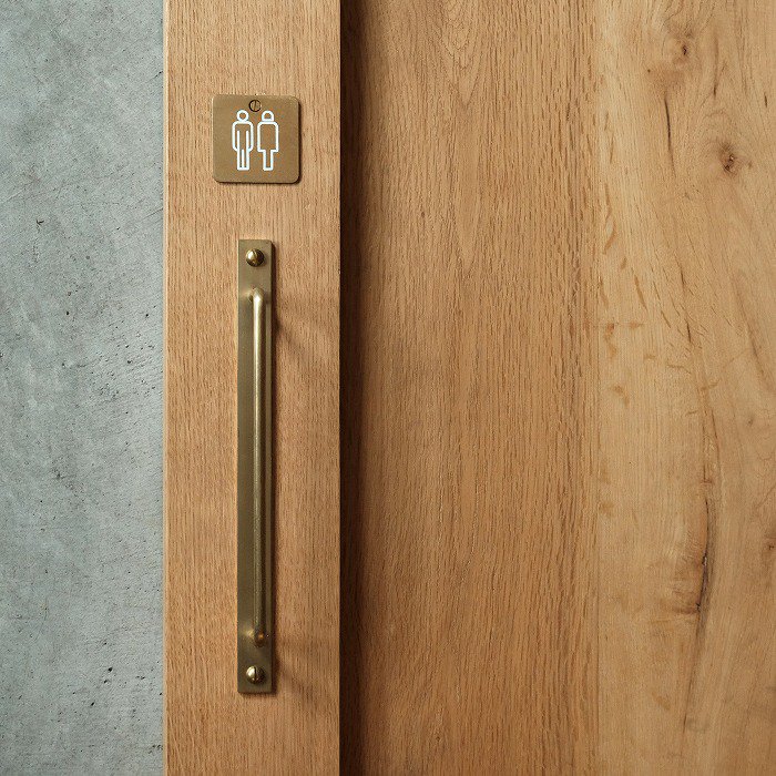 真鍮ドアハンドル　L560㎜　前後 真鍮ドアハンドル L560㎜ 前後