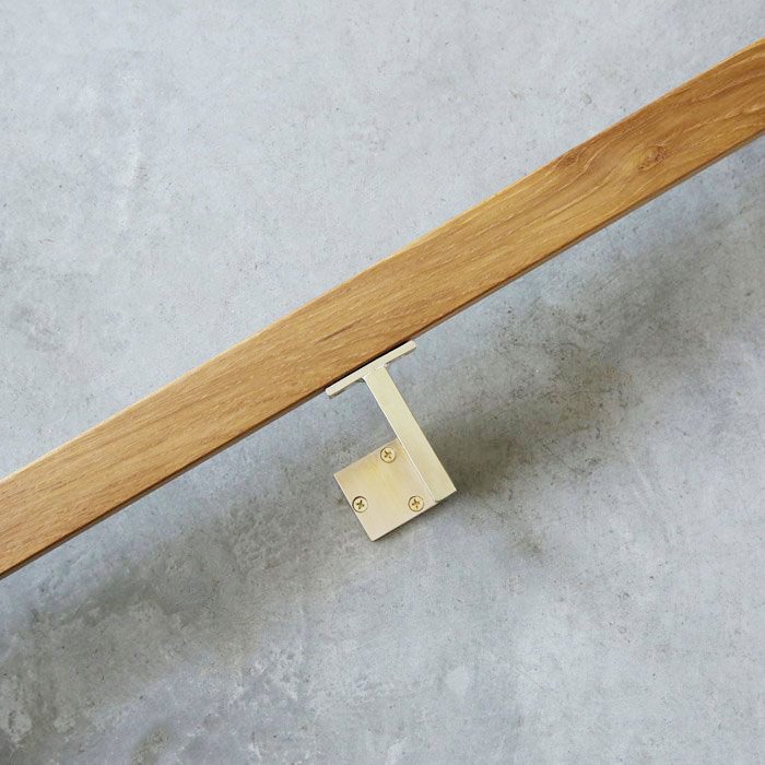 真鍮 手すりブラケット(角)