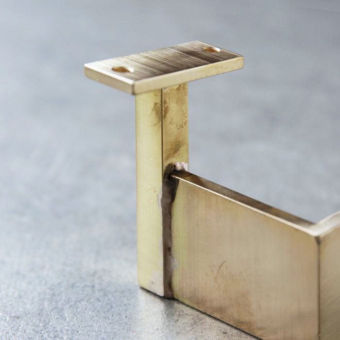 真鍮 手すりブラケット(角)