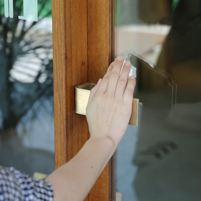 真鍮フラットハンドル