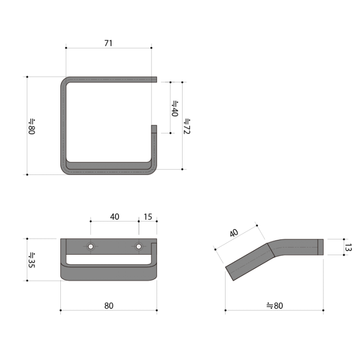 鉄製 カーテンホルダー