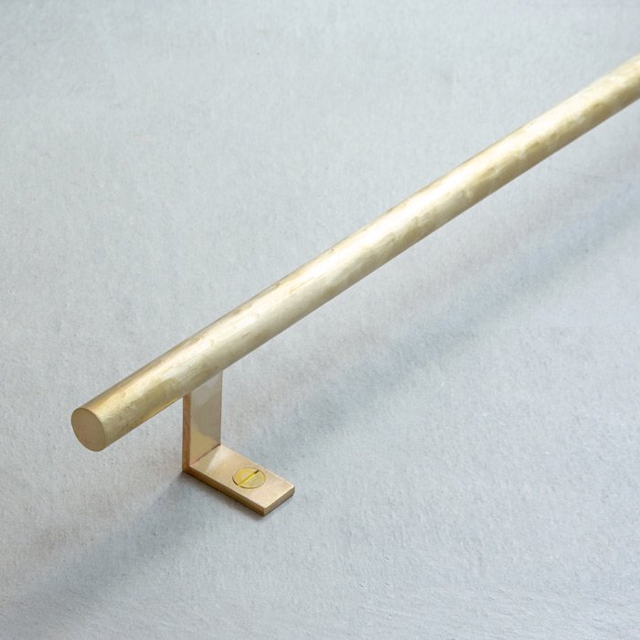 真鍮 槌目仕上げ片座ドアハンドル