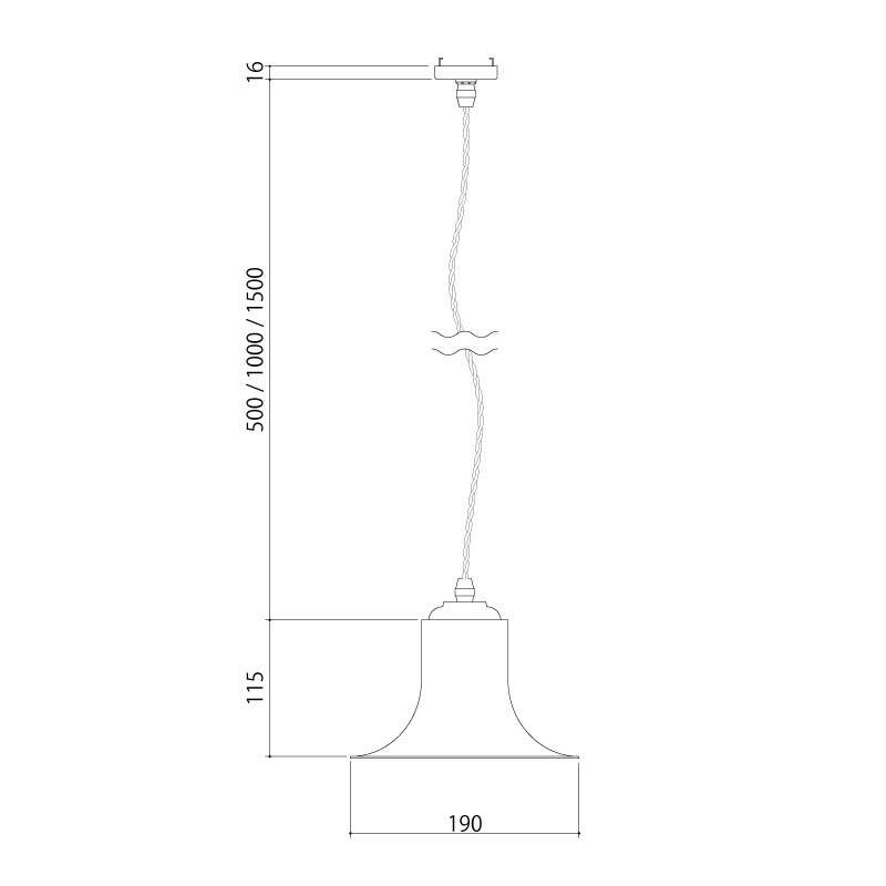 ペンダントライト Giant BELL(鉄)