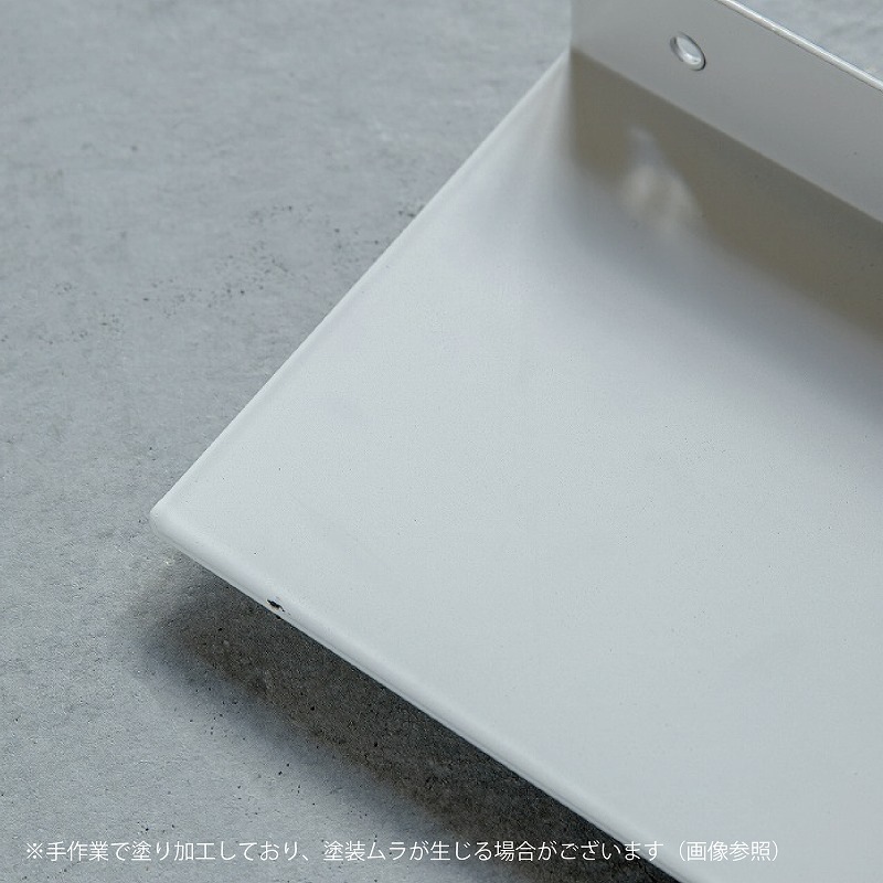 錆びないフロートシェルフ(白)