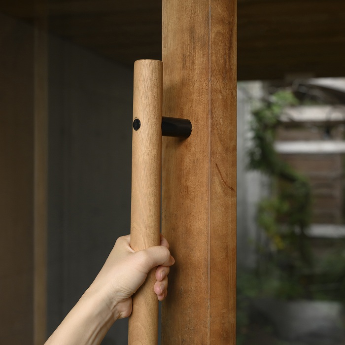 木製ドアハンドル ラウンド 山桜