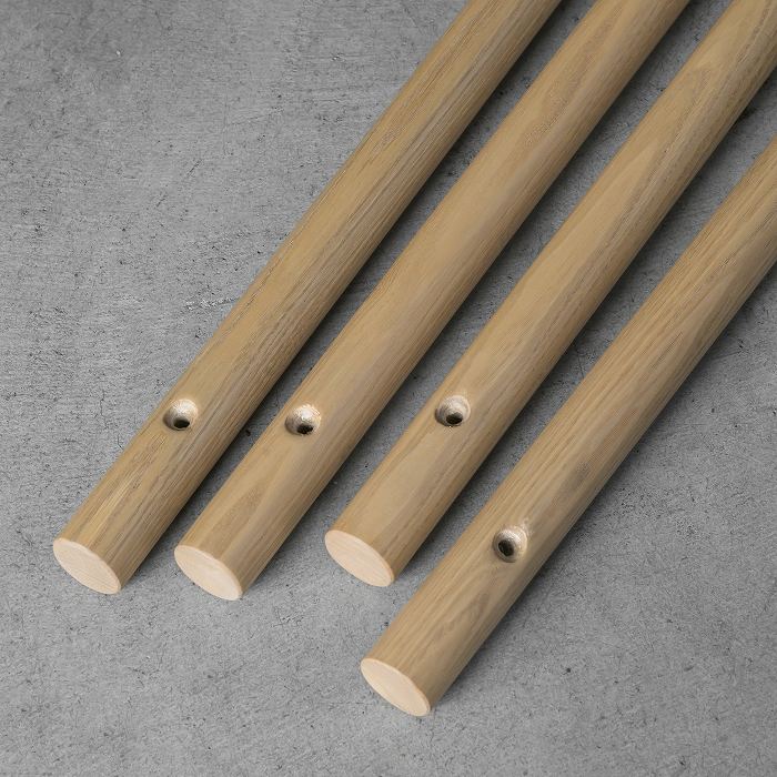 木製ドアハンドル ラウンド 栗（クリ） | 金物,ドアハンドル