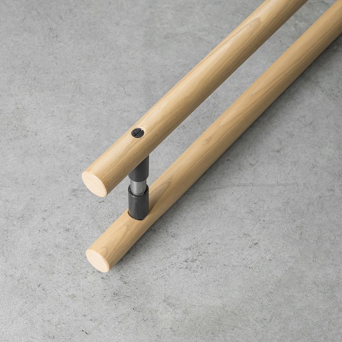 木製ドアハンドル ラウンド 栗（クリ）