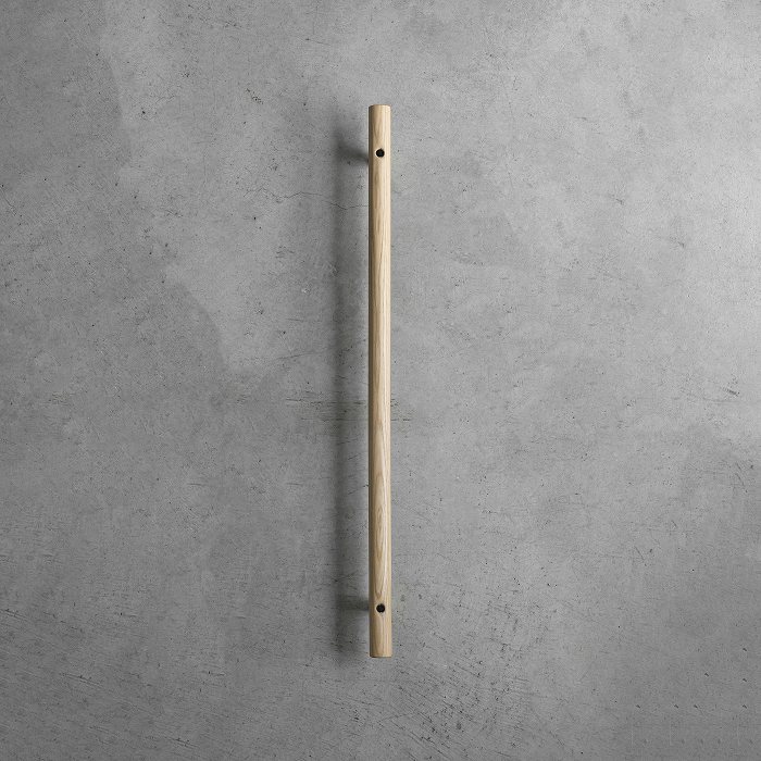 木製ドアハンドル ラウンド 栗（クリ）