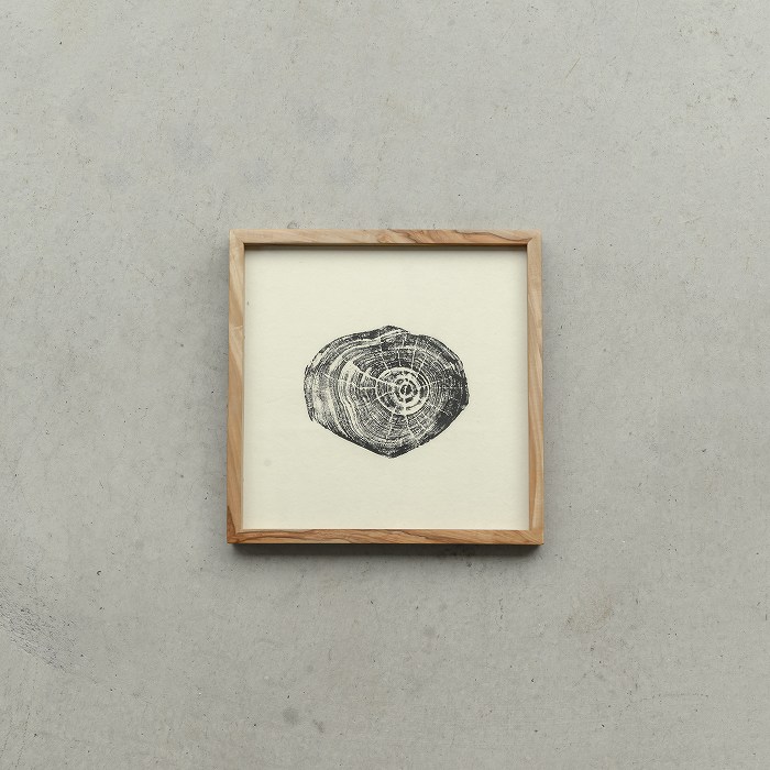 ウッドカットプリント(フレーム ニューギニアウォールナット/木版 ケヤキ)