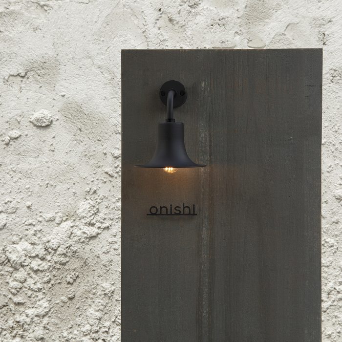 小さな切り文字表札（黒）