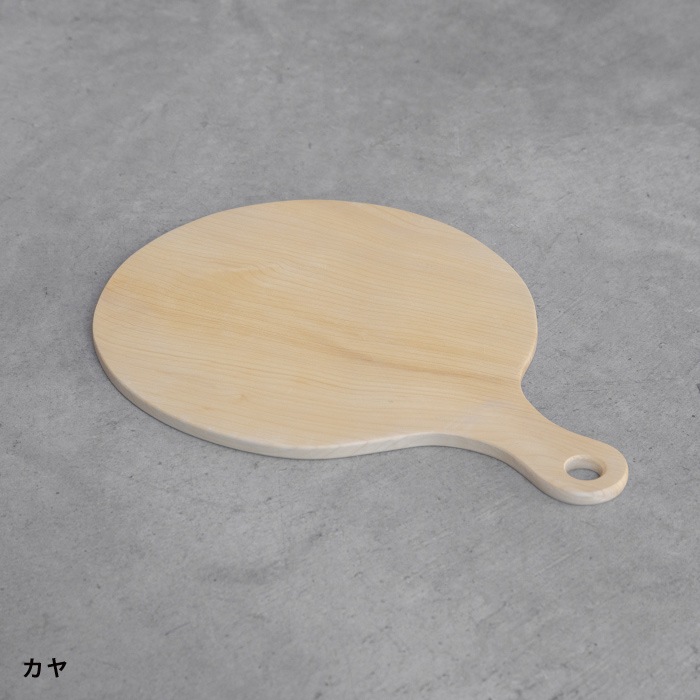 【ナンナロ】取っ手付き木製プレート(丸)