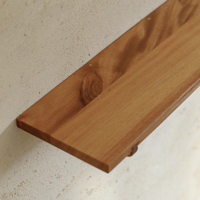 木製 フロートシェルフ（マホガニー）