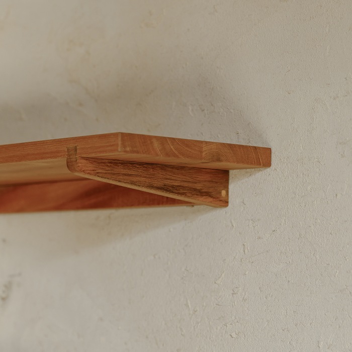 木製 フロートシェルフ（マホガニー）