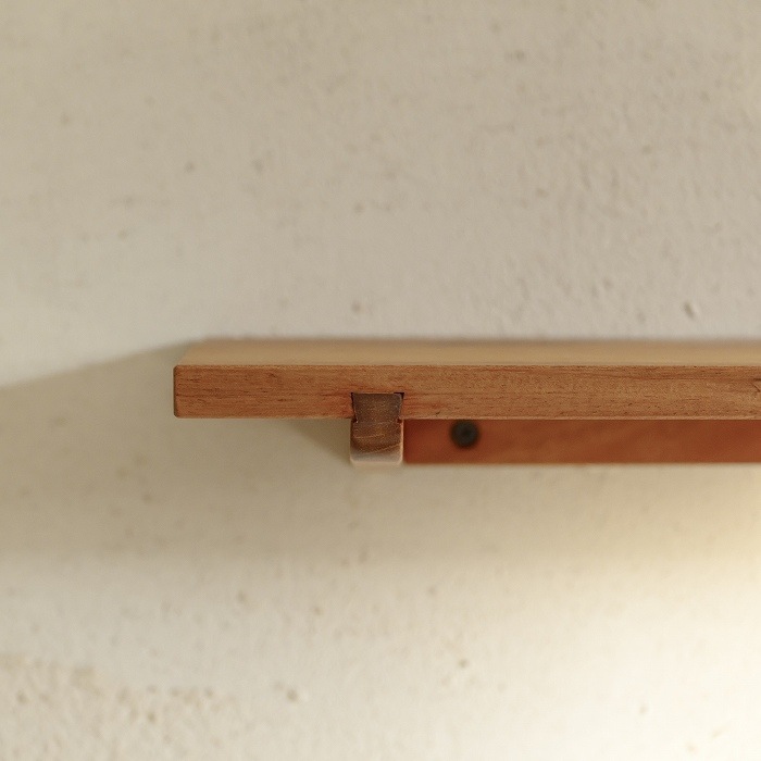 木製 フロートシェルフ（マホガニー）