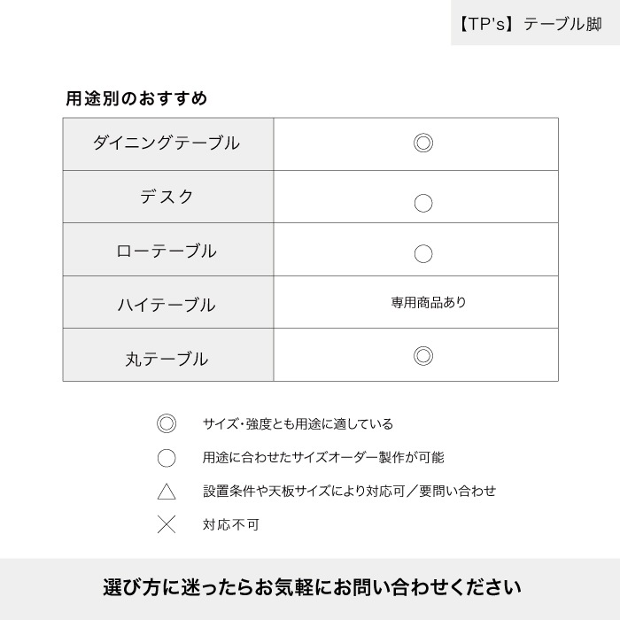【TP's】真鍮 テーブル脚