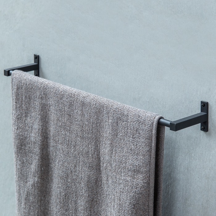 【KAKU LONG】タオルハンガー(黒)