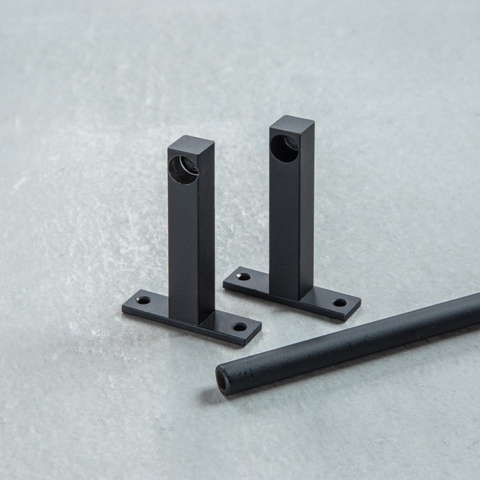 KAKU LONG】タオルハンガー（黒）＜サイズオーダー＞ | 金物