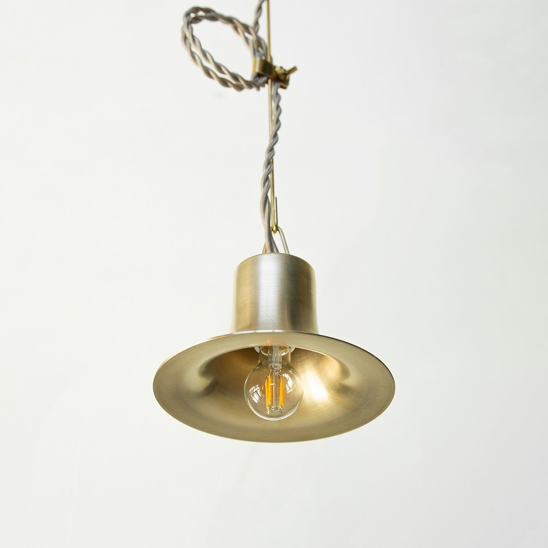 【真鍮】 ペンダントライト 電球付き ハンドメイド作家 TOPANGA Lighting 真鍮ペンダントソケット プルスイッチ