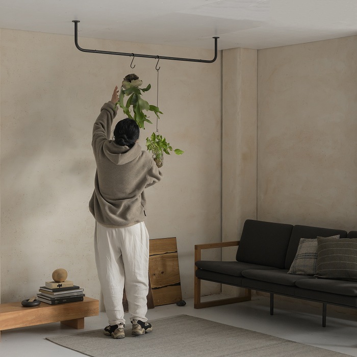 【BOU】コの字型天吊りハンガーバー