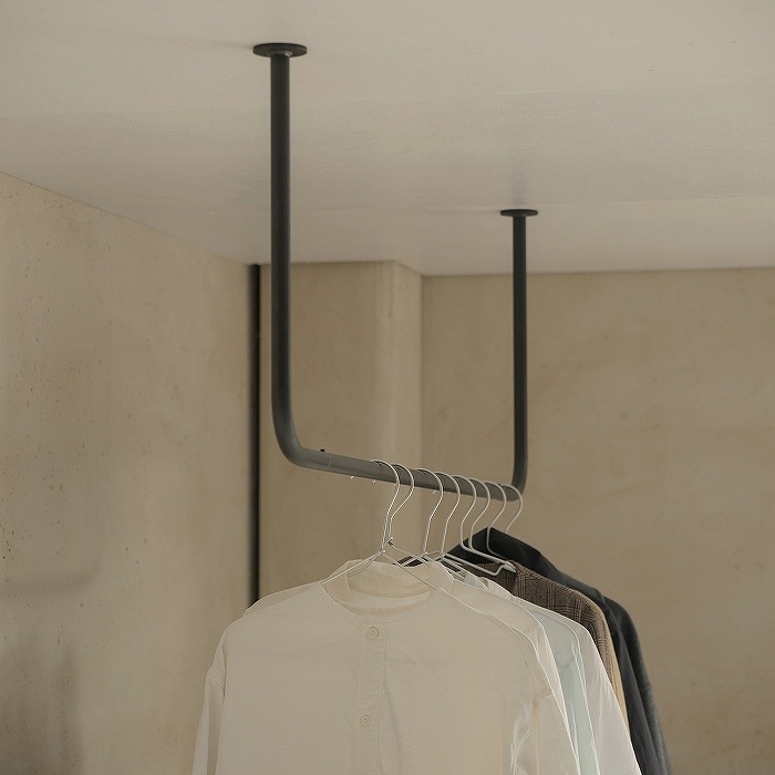 【BOU】コの字型天吊りハンガーバー