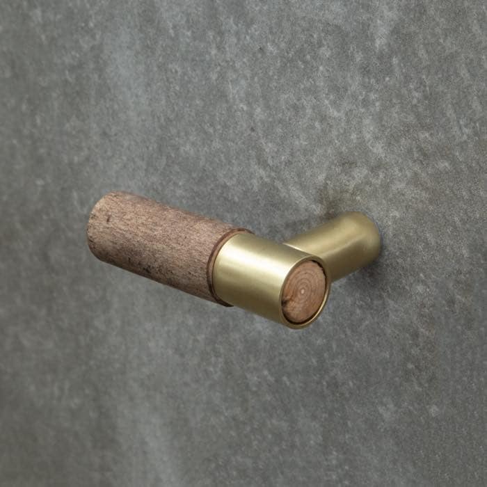 木と真鍮 レバーハンドル（こぶし）