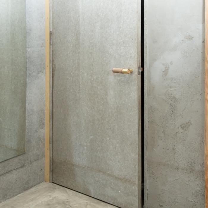 木と真鍮 レバーハンドル（こぶし）