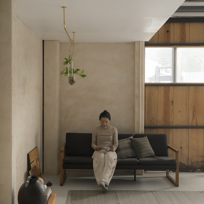 真鍮 コの字型天吊りハンガーバー