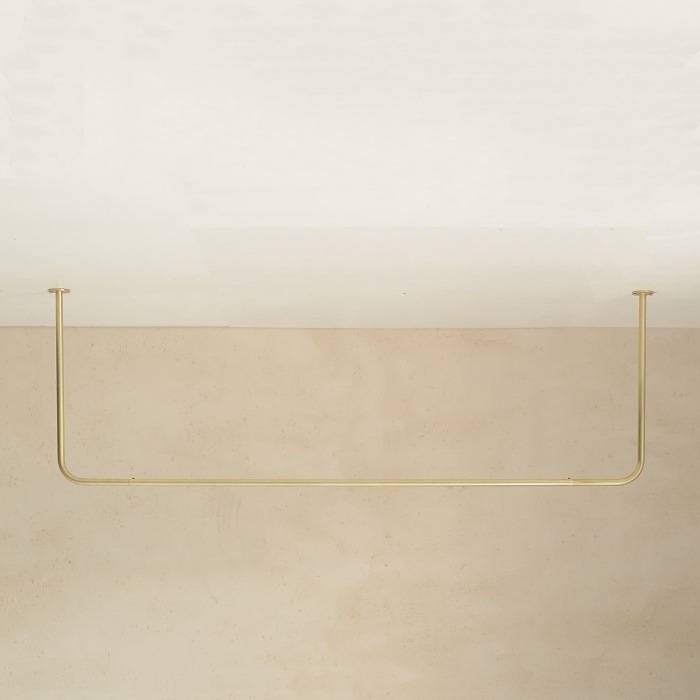 真鍮 コの字型天吊りハンガーバー