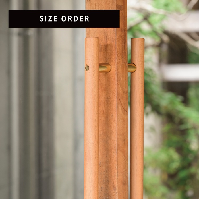 木製ドアハンドル ラウンド＜サイズオーダー＞