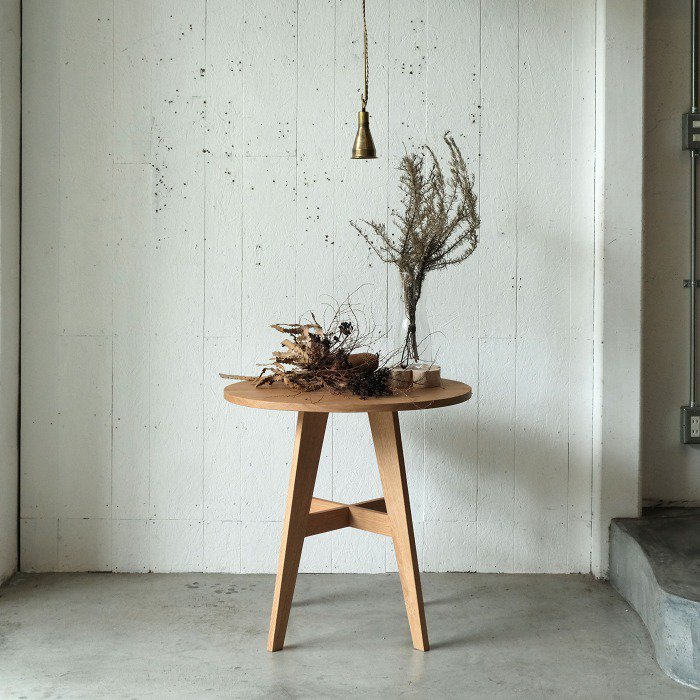 丸カフェテーブル 2人掛け（ナラ） | 家具,テーブル・デスク