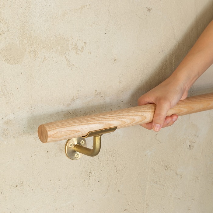 真鍮 手すりブラケット(丸)