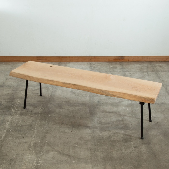 無垢天板ベンチ カエデ W1600
